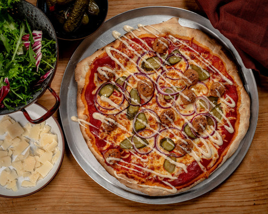 10" Hand-Stretched Romana Pizza Bases x 50